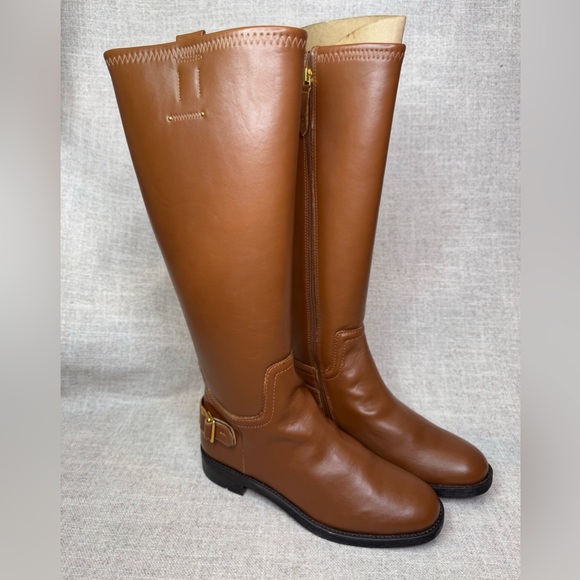 Franco Sarto Shoes - NWOB Franco Sarto Stretch Merina brown knee riding high boots size 7M preppy